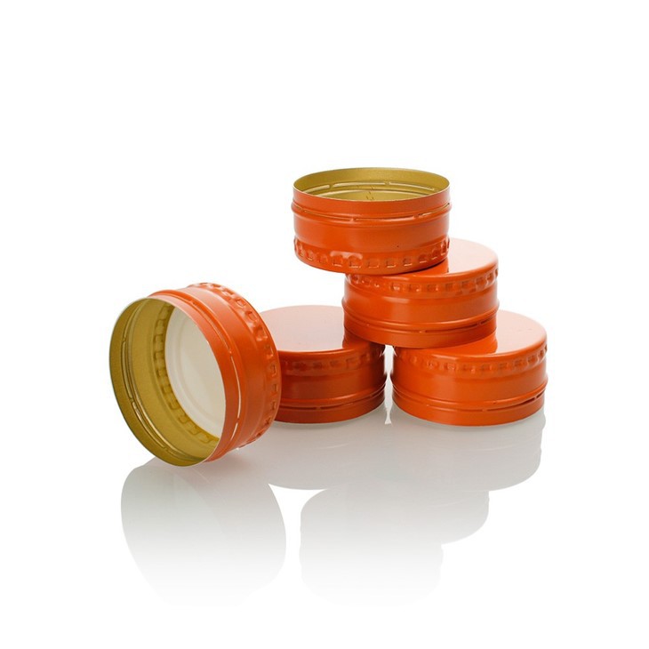 28mm Orange Aluminum Bottle Caps suppliers