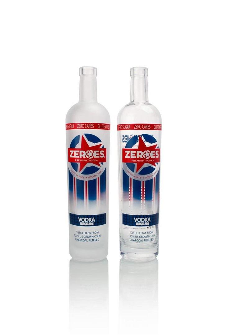 Crystal White Liqour Glass Bottle high quality