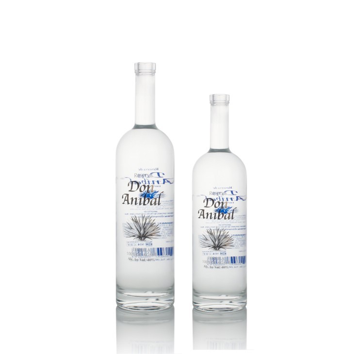 Clear Glass Bottle For Tequila