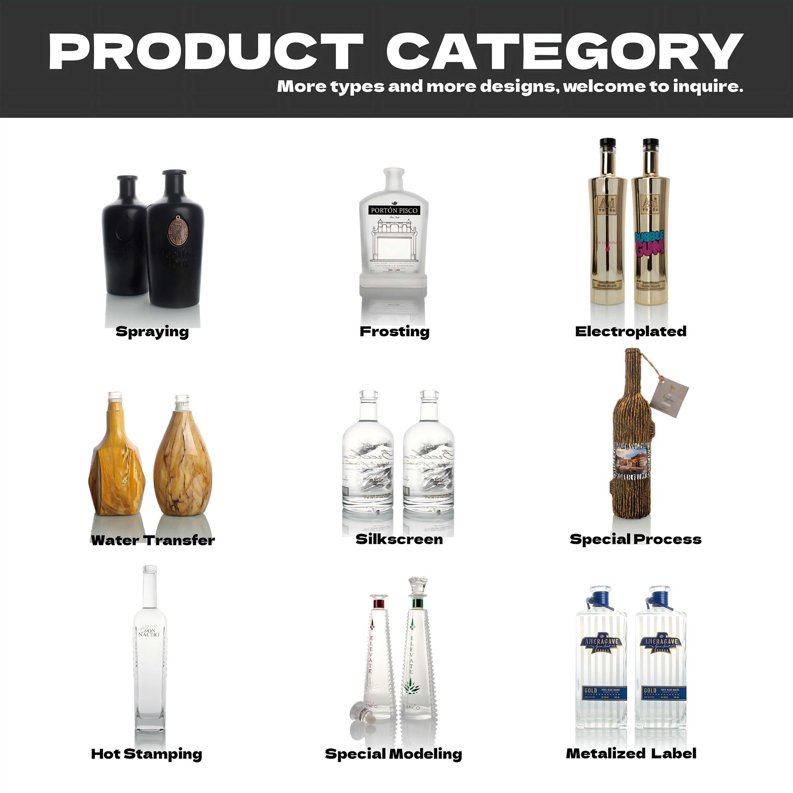 750ml Frosted Bottle
