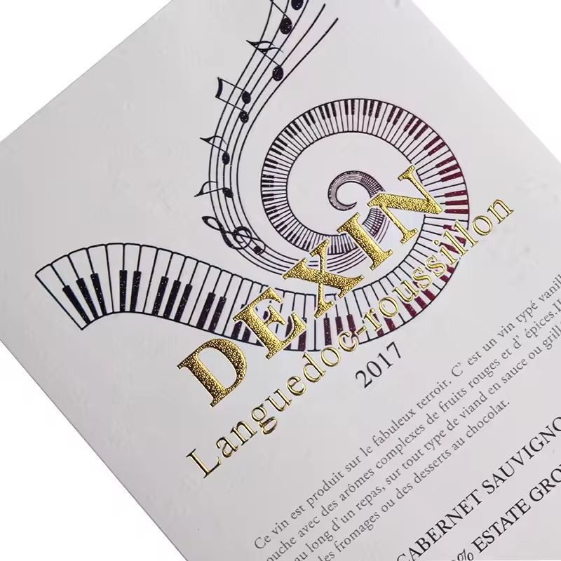 Sensitive Waterproof Self-adhesive Paper Sticker Bottle Private Label