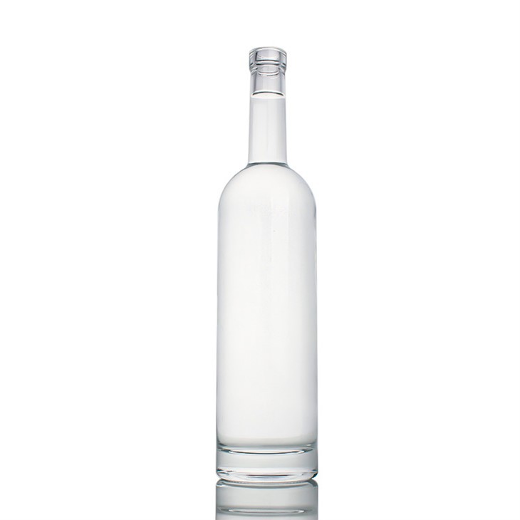 Clear Glass Bottle With Aluminium Plastic Caps