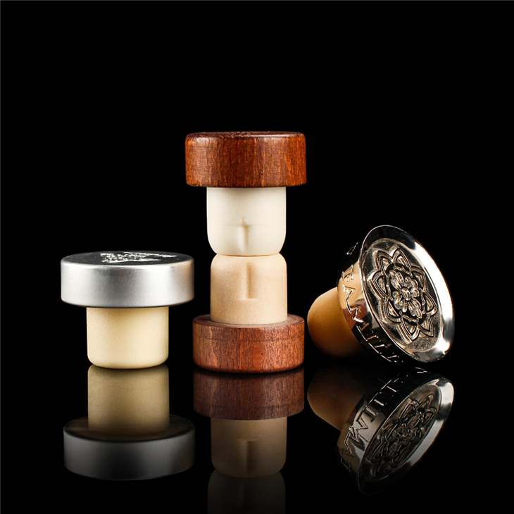Synthetic Cork With Aluminum Top Cap