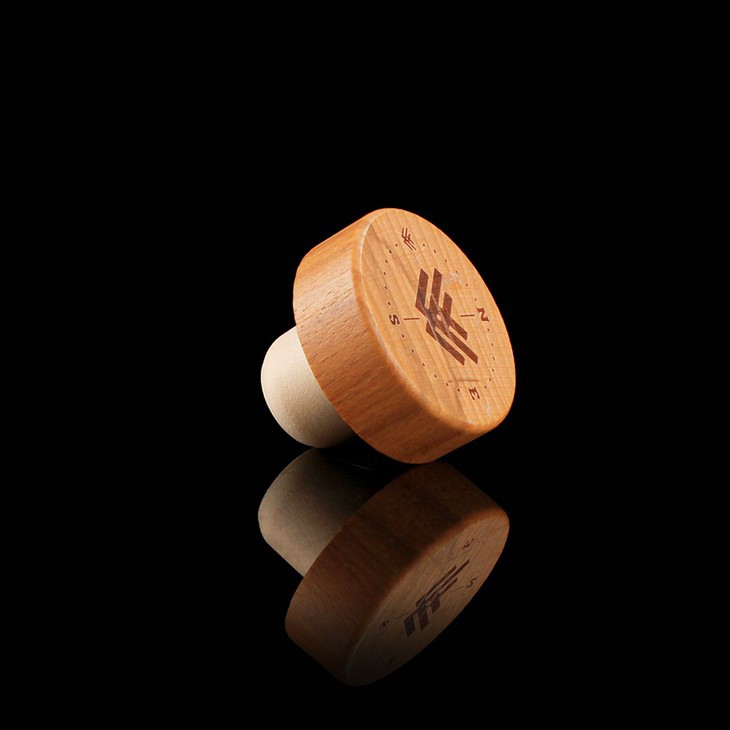 T-shape Wooden Top Glass Bottle Cork