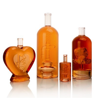 Unique Custom Shape Glass Bottle For Liquor suppliers