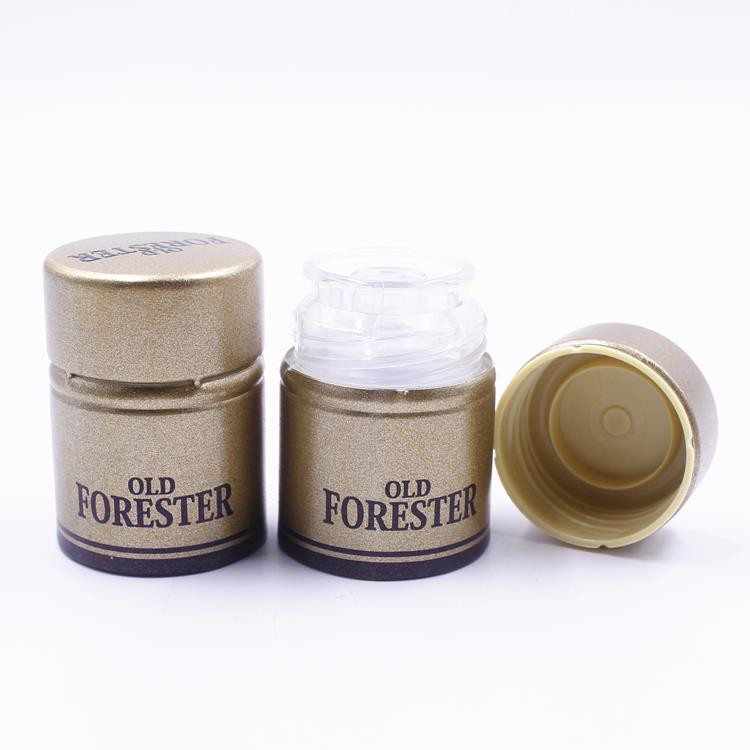 33x47mm Aluminum Plastic Bottle Cap