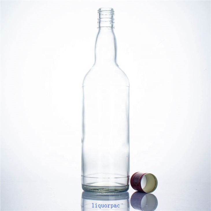 Clear Glass Bottle With Screw Cap
