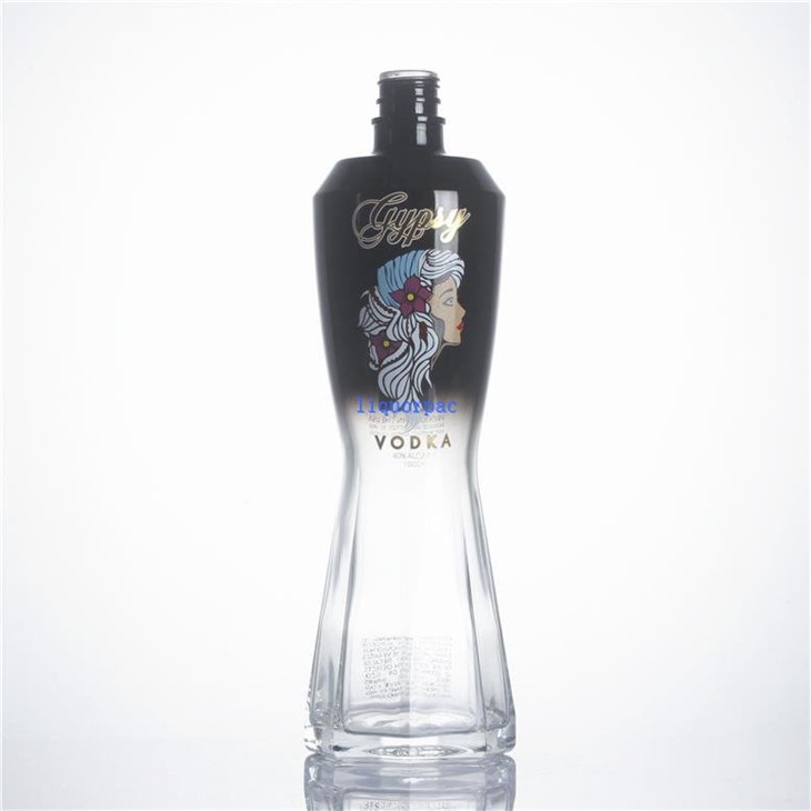 750ml Vodka Liquor Spirits Glass Bottle With Printing