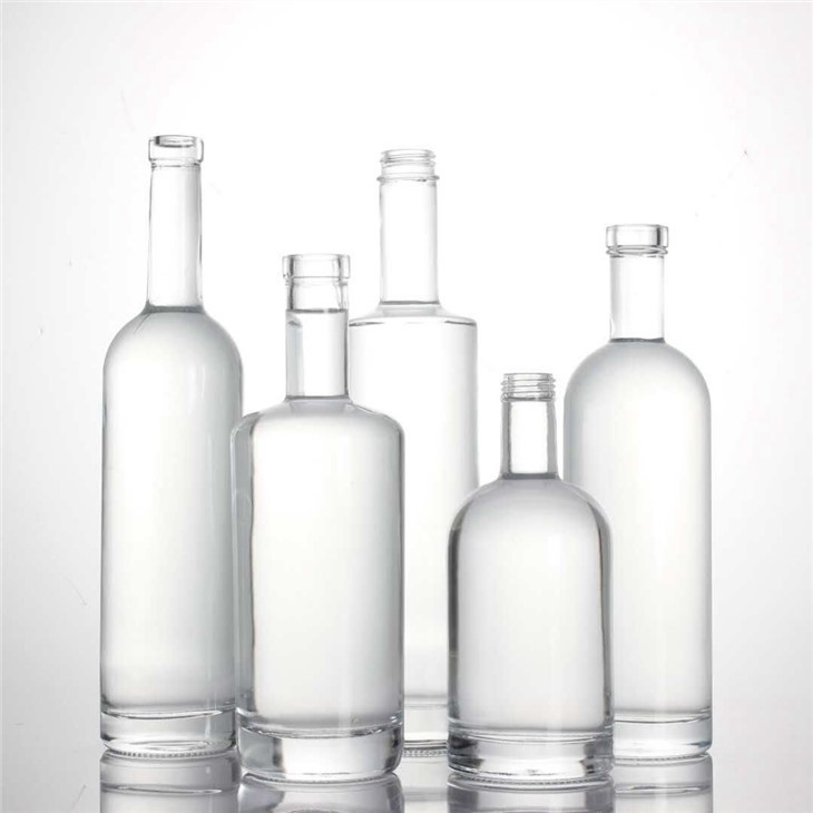 Empty 750ml Gin Glass Bottle