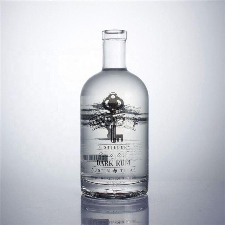 Clear Color Spirits Glass Bottles