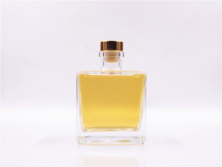bottle with stopper clear glass
