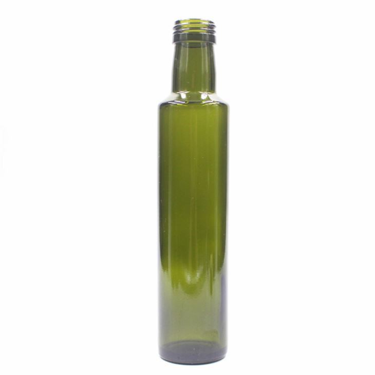 red glass bottles