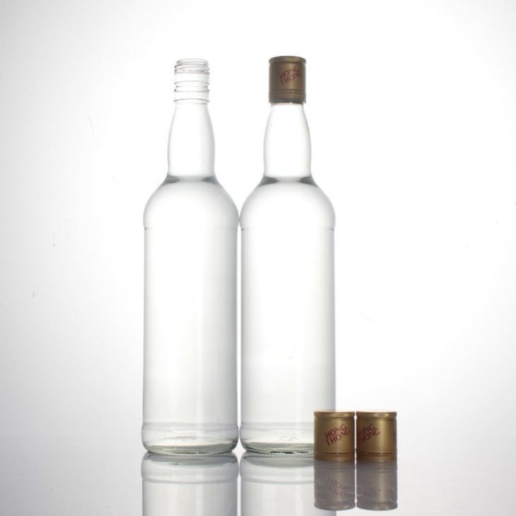750ml High Flint Spirits Rum Glass Bottle