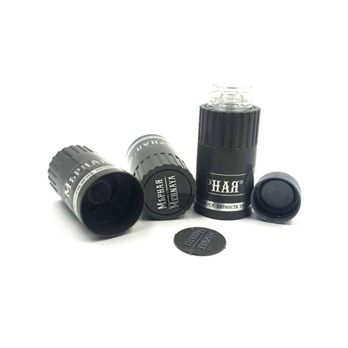 Screw Plastic Caps with Hot Stamping